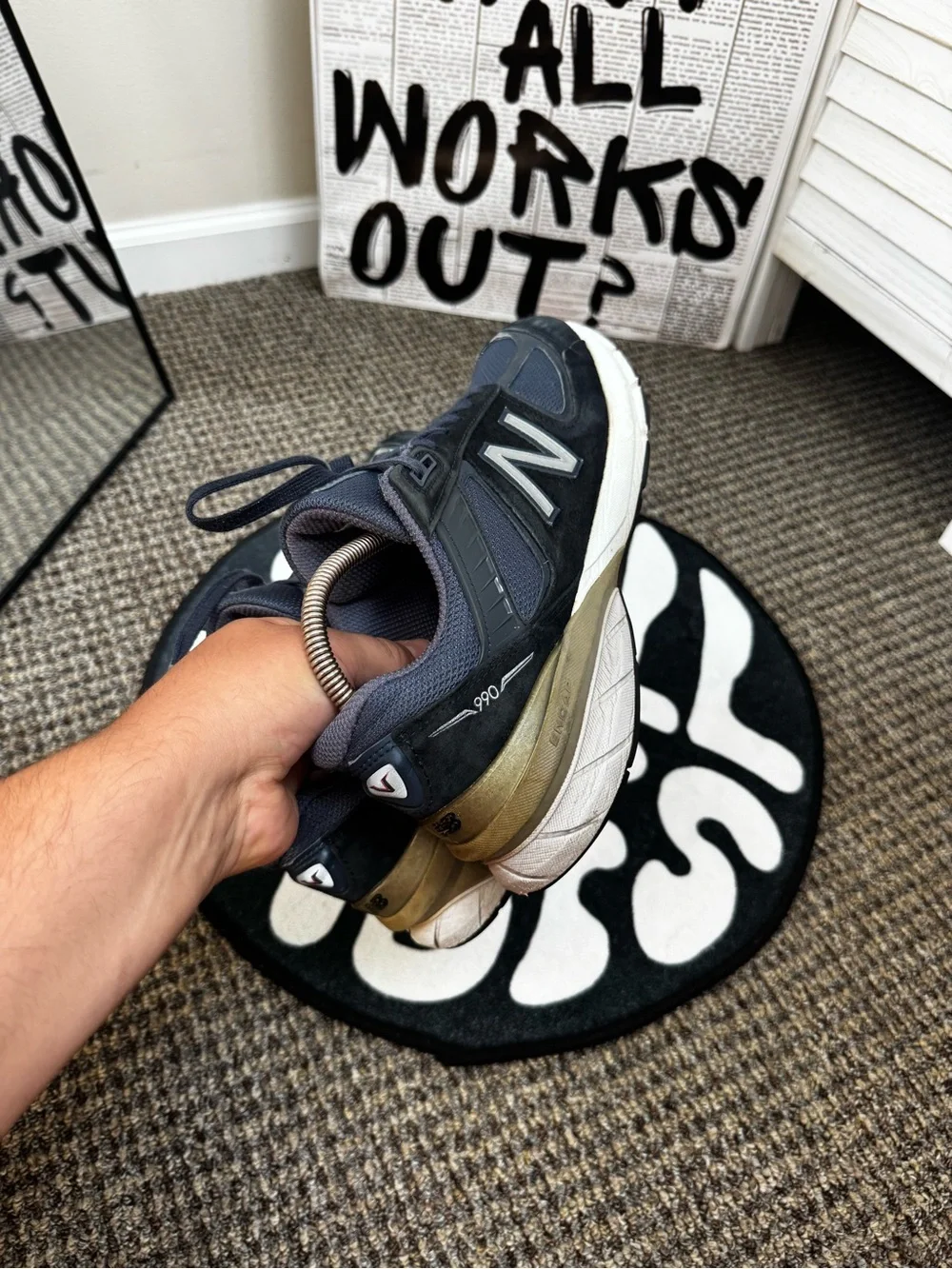 New Balance 990v5 Made in USA Navy M990NV5 Men’s US 10.5 EU 44.5